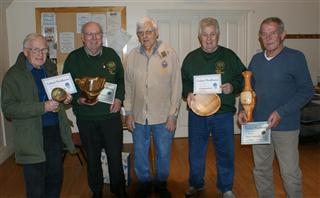 This months certificate winners presented by Dave Reeks